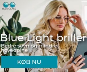 Blue glass tilbud